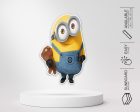 Minion Theme with doll in Hand Cutout Discount