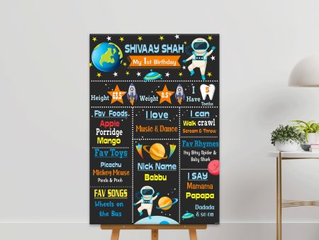 Space Theme Customized Chalk Board For Cheap