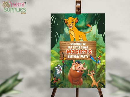 Lion King Theme Personalized Welcome Board Online Sale