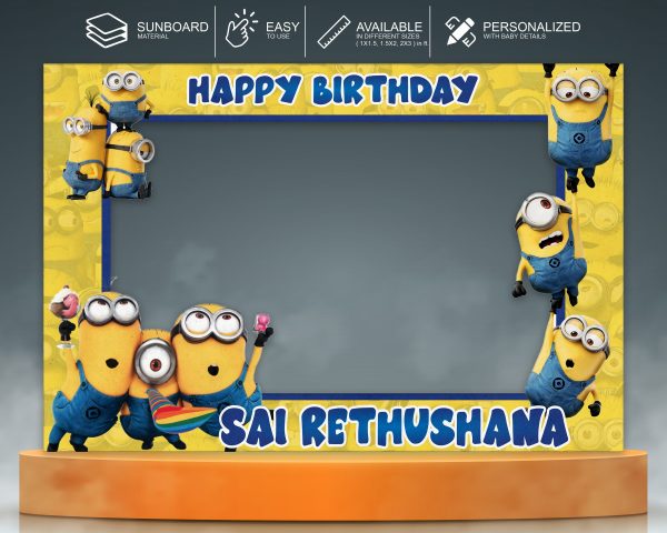 Minion Theme Personalized Photobooth Cheap