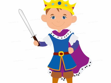 Prince Theme with Sword in Hand Cutout Online