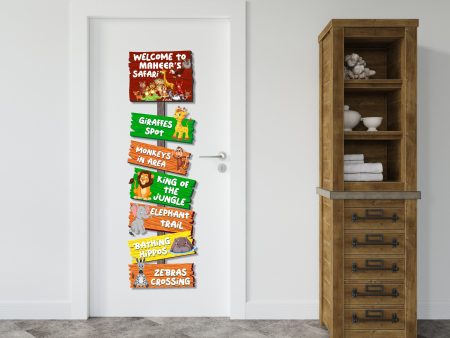 Jungle Theme Customized Door Poster Online Sale