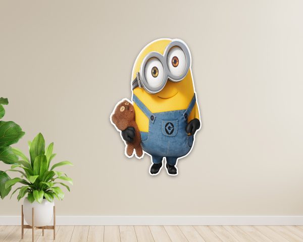 Minion Theme with doll in Hand Cutout Discount