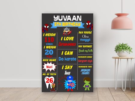 Avengers Theme Customized Chalk Board Hot on Sale