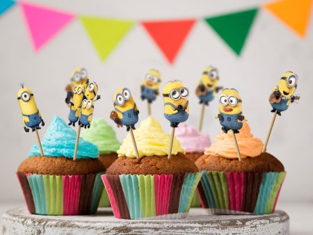 Minion Theme Cup Cake Topper Online Hot Sale