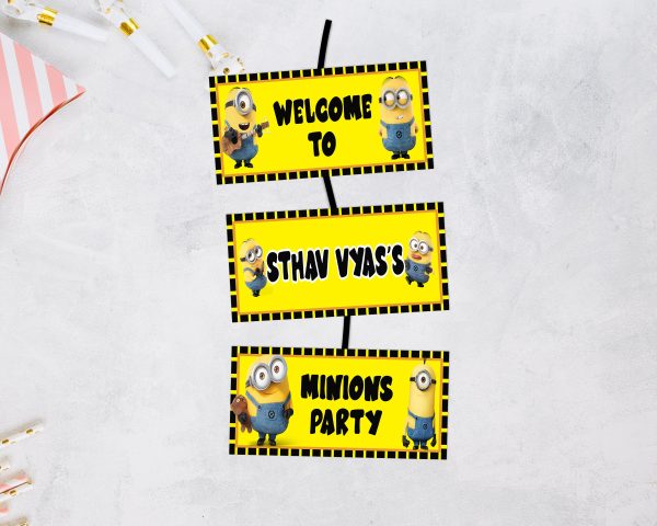 Minion Theme Personalized Door Poster Sale