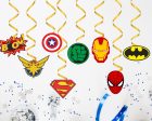 Avengers Theme Personalized Swirls Hot on Sale