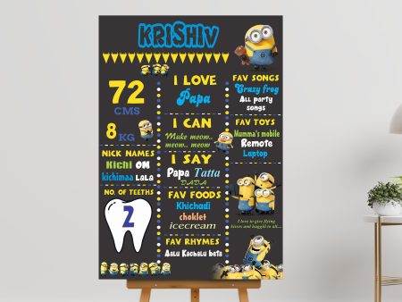 Minion Theme Chalkboard For Sale