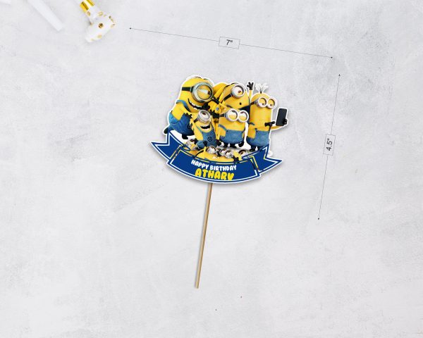 Minion Theme Customized Cake Topper Online Hot Sale