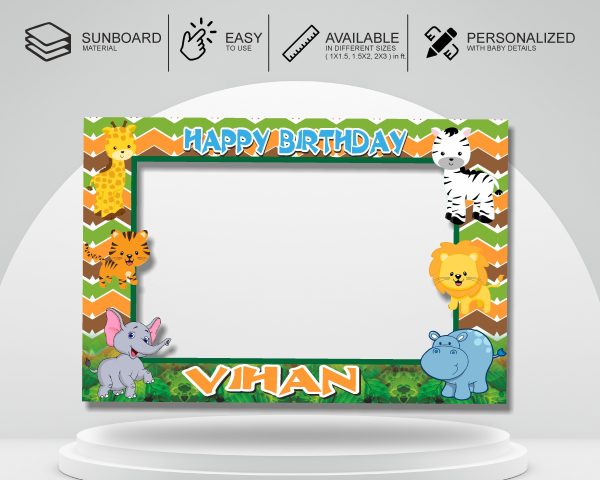 Jungle Theme Personalized Photobooth For Cheap