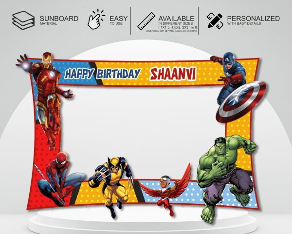 Avengers Theme Customized Photobooth Discount