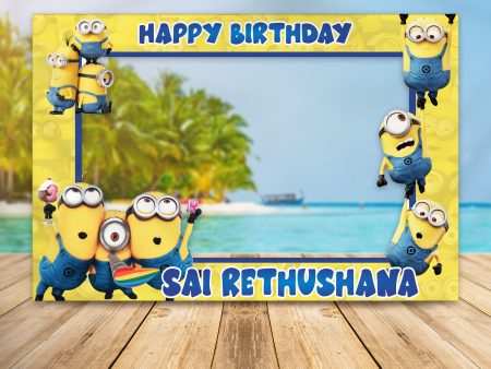 Minion Theme Personalized Photobooth Cheap