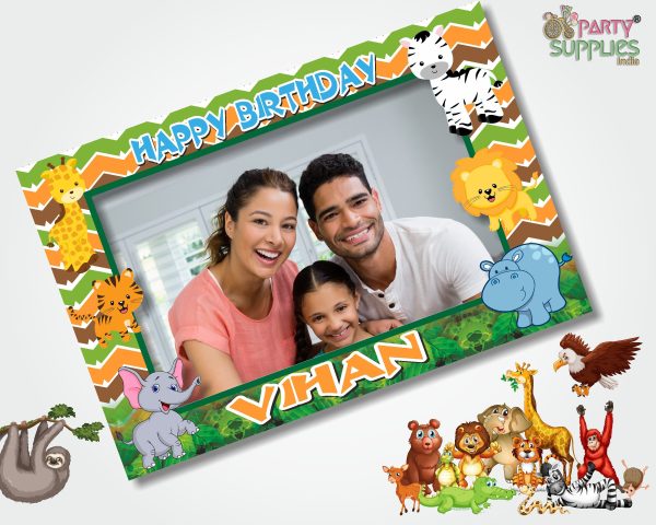 Jungle Theme Personalized Photobooth For Cheap